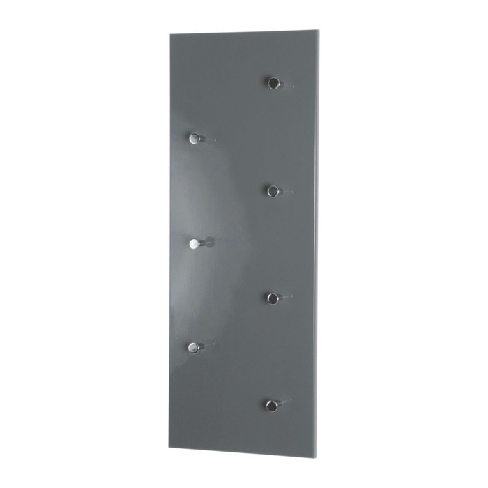 HAKU Möbel Wandgarderobe 42190 grau Holz 7 Haken 80,0 x 30,0 cm, 1 St.