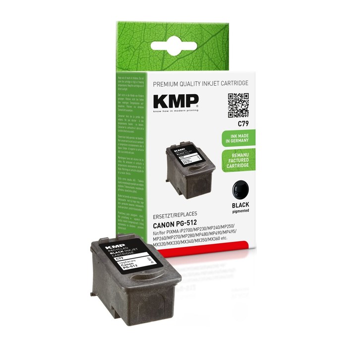 KMP C79 schwarz Druckkopf kompatibel zu Canon PG-512