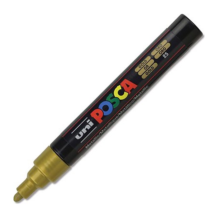 uni-ball POSCA PC-5M Acrylstift gold, 1 St.