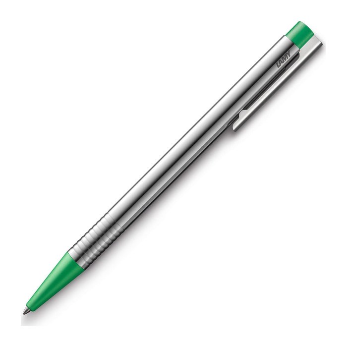 LAMY Kugelschreiber logo silber, Schreibfarbe: grün, 1 St.