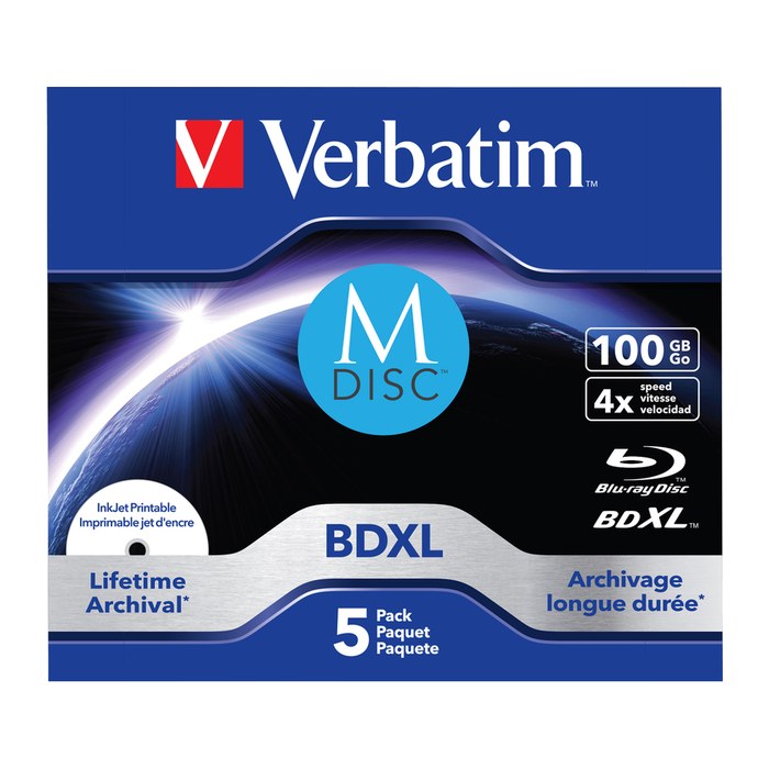 Verbatim M-DISC BD-R XL Blu-ray 100GB 4x bedruckbar retail