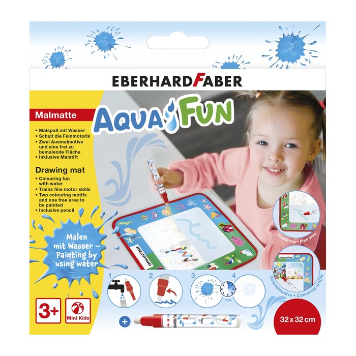 EBERHARD FABER Aqua Fun Malmatte mit Wasserstift, 1 St.