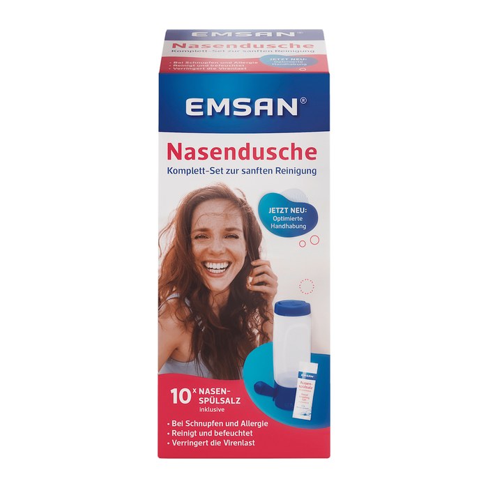 EMSAN Nasendusche 4083700302717 weiß, blau Kunststoff, 1 Set