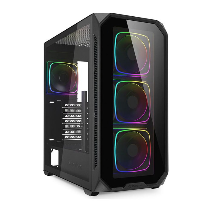 Sharkoon Gehäuse AK5G RGB ATX 1xGlas schwa