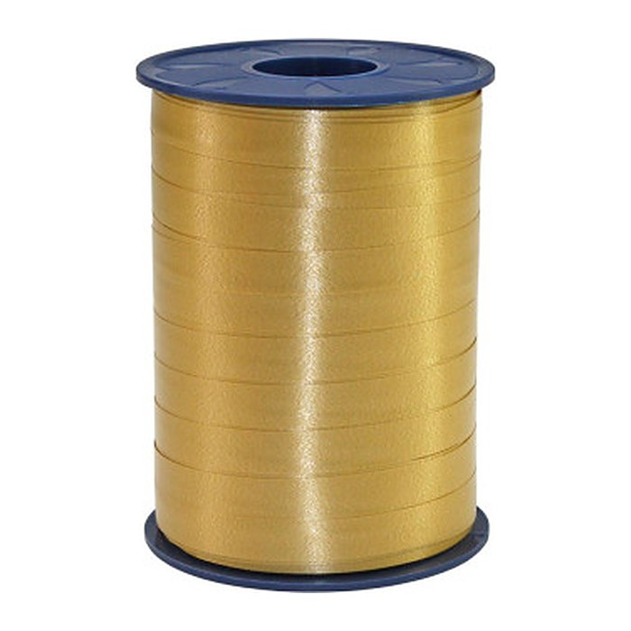 PRÄSENT Geschenkband AMERICA matt gold 10,0 mm x 250,0 m