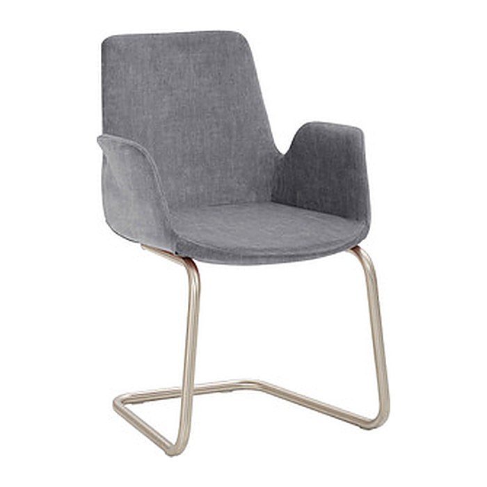 Mayer Besuchersessel myHELIOS grau chrom Stoff 58,0 x 56,0 x 86,0 cm, 1 St.
