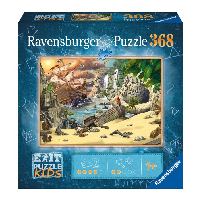 Ravensburger EXIT-Puzzle Kids Das Piratenabenteuer Puzzle, 368 Teile
