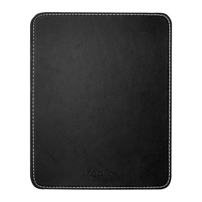 Logilink Mauspad Leder Design schwarz
