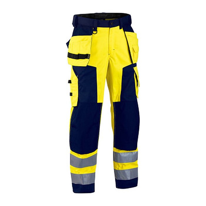 BLAKLÄDER® unisex Warnschutzhose 1568 gelb, marine Größe 23