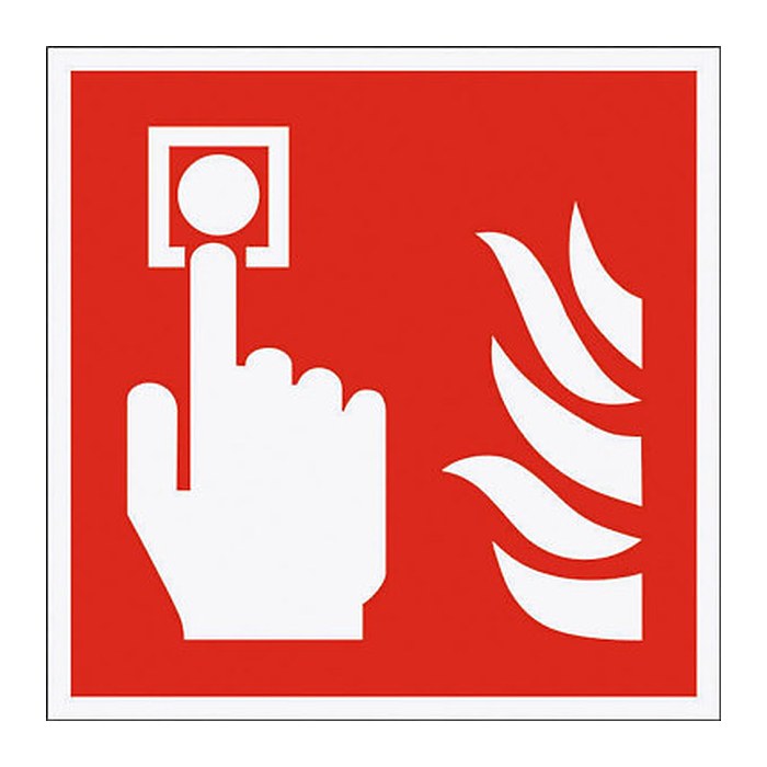 SafetyMarking® Brandschutzaufkleber "Brandmelder " quadratisch 15,0 x 15,0 cm, 1 St.