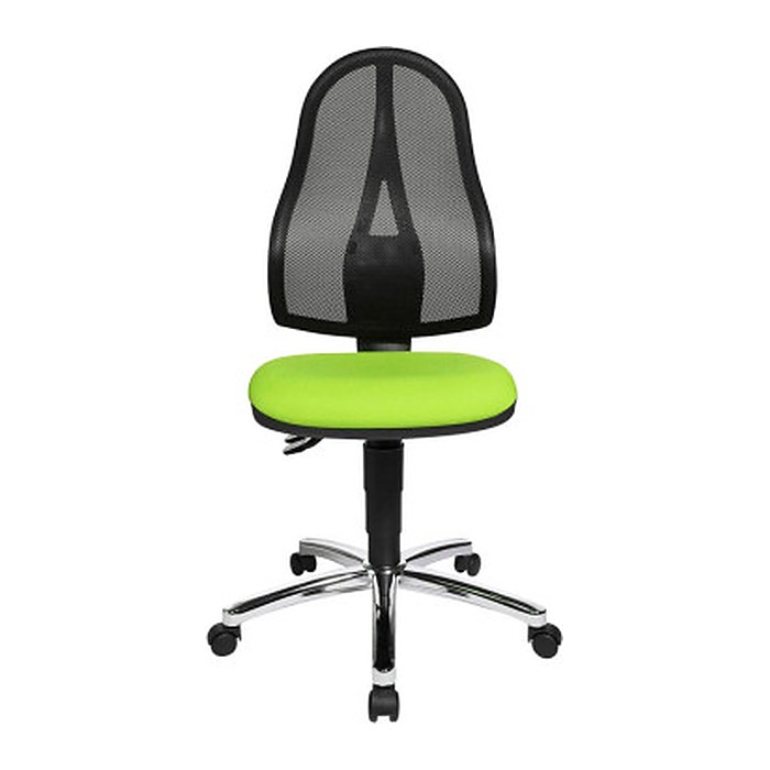 Topstar Bürostuhl Point 60 Netz, 8169NETG050 Stoff grün, Gestell chrom