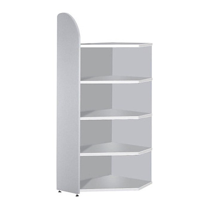 Kerkmann Eckregal Dante lichtgrau 60,0 x 32,5 - 60,0 x 190,0 cm, 1 St.