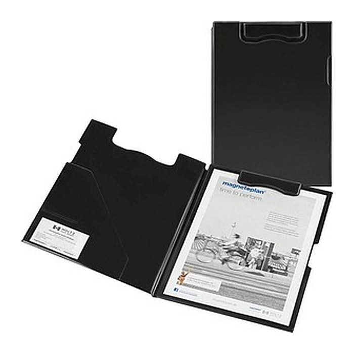 magnetoplan Klemmbrettmappe 1131612 DIN A4 schwarz Kunststoff, 1 St.