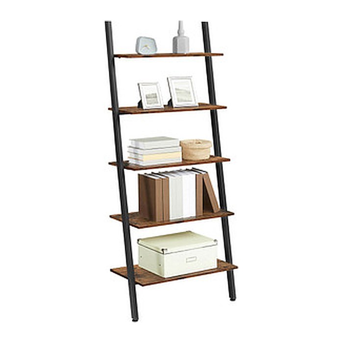 VASAGLE Bücherregal braun, schwarz 64,0 x 34,0 x 186,0 cm, 1 St.