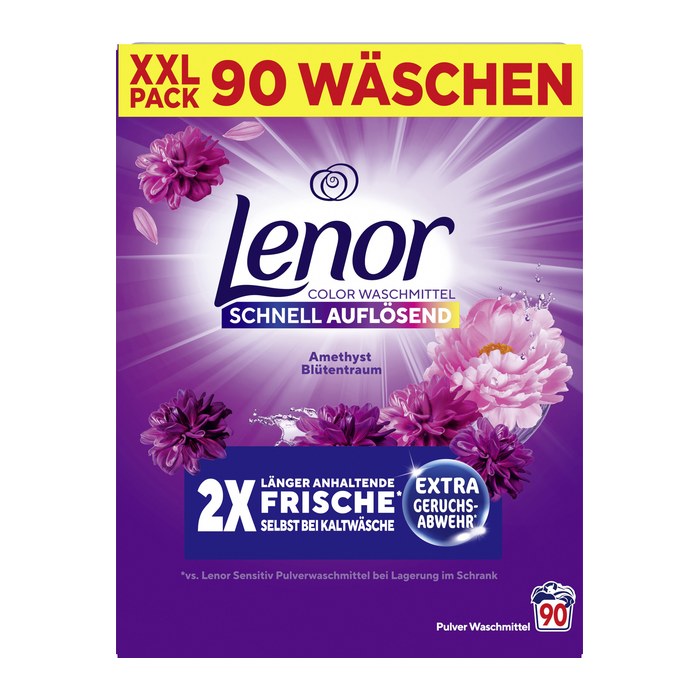 Lenor Color Blütentraum Waschmittel Pulver, 4,5 kg