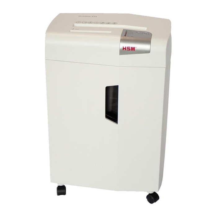 HSM shredstar X24 Aktenvernichter mit Partikelschnitt P-4, 4 x 37 mm, bis 24 Blatt, weiß