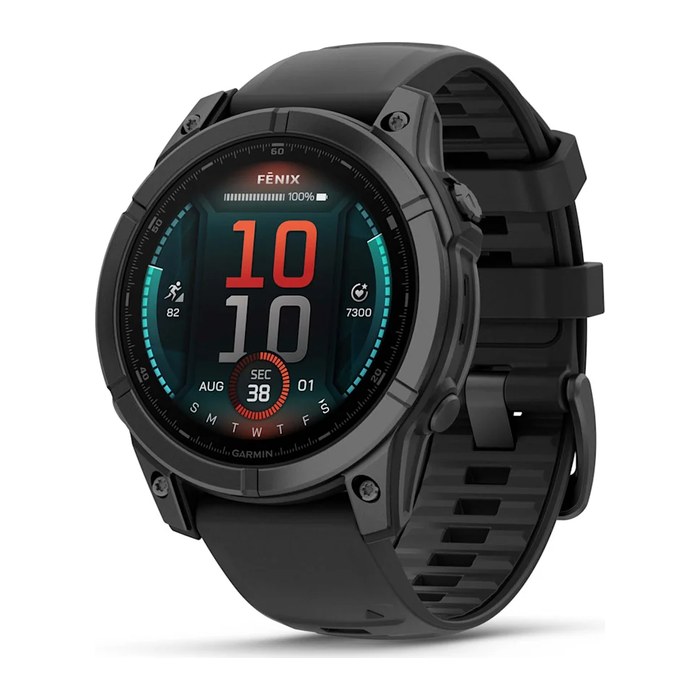 GARMIN fēnix E 47 mm Smartwatch schwarz, schiefergrau