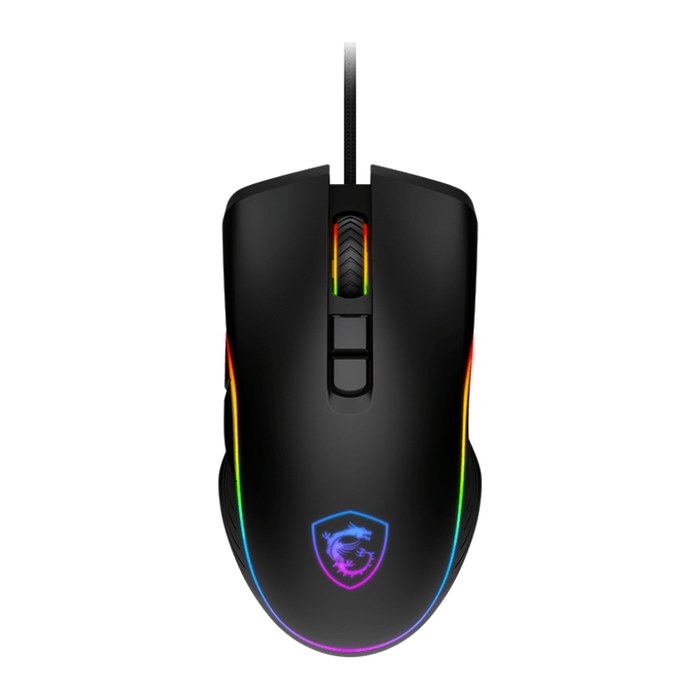 MSI Forge GM300 Gaming Maus, Black, USB
