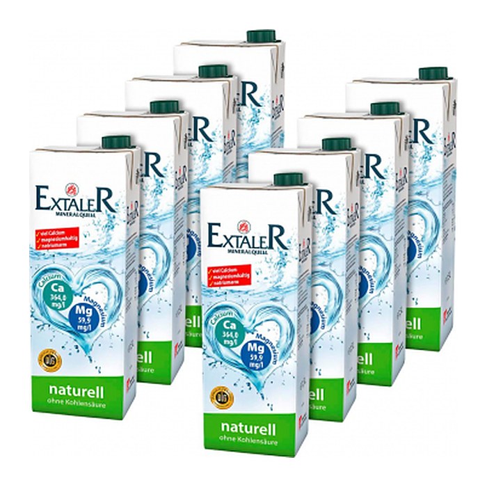 EXTALER MINERALQUELL naturell Mineralwasser 8x 1,5 l