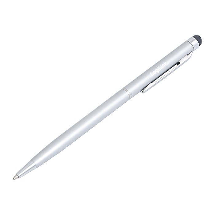 Logilink Touch Pen mit integriertem Kugelschreiber Alu