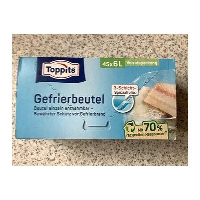 Toppits Gefrierbeutel 6,0 l, 45 St.