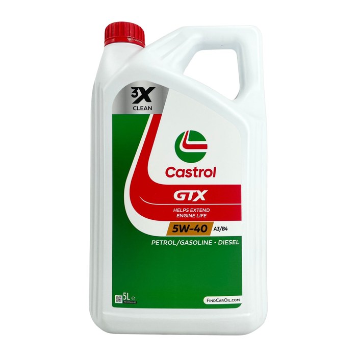 Castrol GTX 5W-40 A3/B4 Motoröl 5,0 l, 1 St.