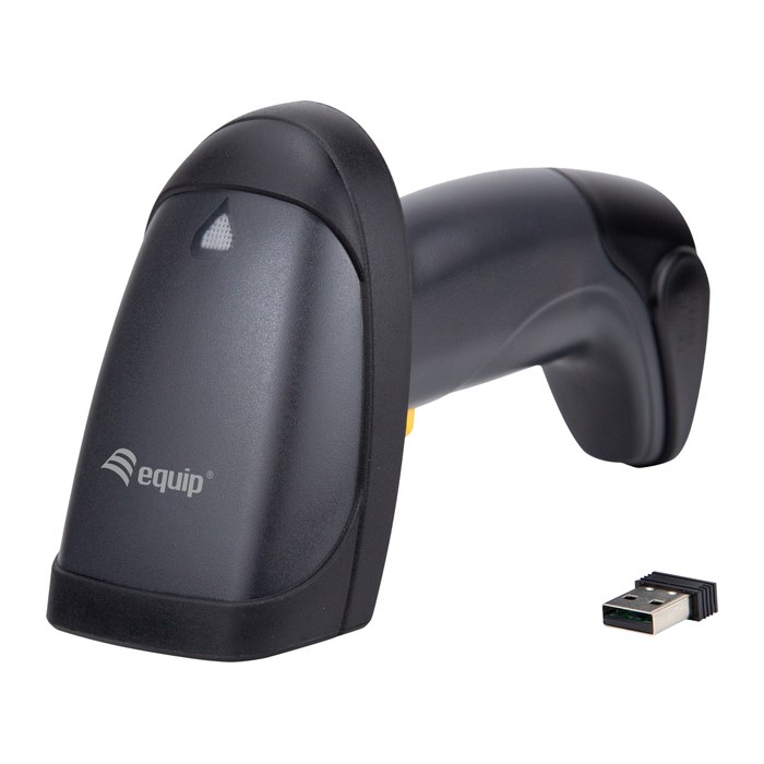 Equip 1D-Barcodescanner Laser Wireless/2.4GHz+Halter schwarz