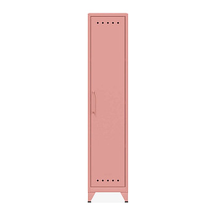 BISLEY Stahlschrank Fern Locker FERLOC620 pastelpink 1 Fachboden 38,0 x 51,0 x 180,0 cm, aufgebaut, 1 St.