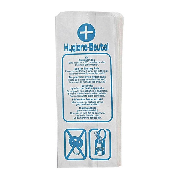 Hygienebeutel aus Recyclingpapier, 100 St.