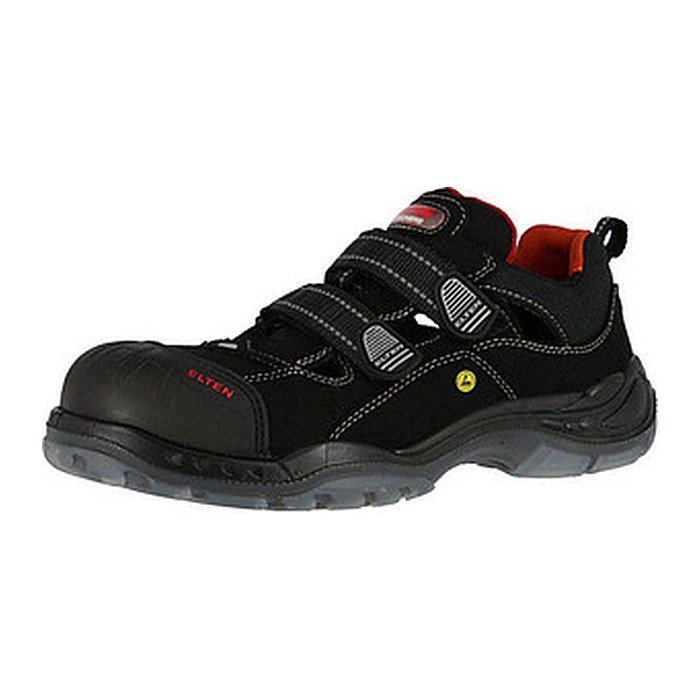 ELTEN® Herren S1P Sicherheitssandalen "SCOTT PRO ESD" schwarz Größe 38, 1 Paar