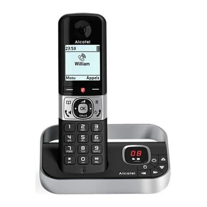 ALCATEL F890 Voice DE BLK Schnurlos-Telefon Schwarz, Silber