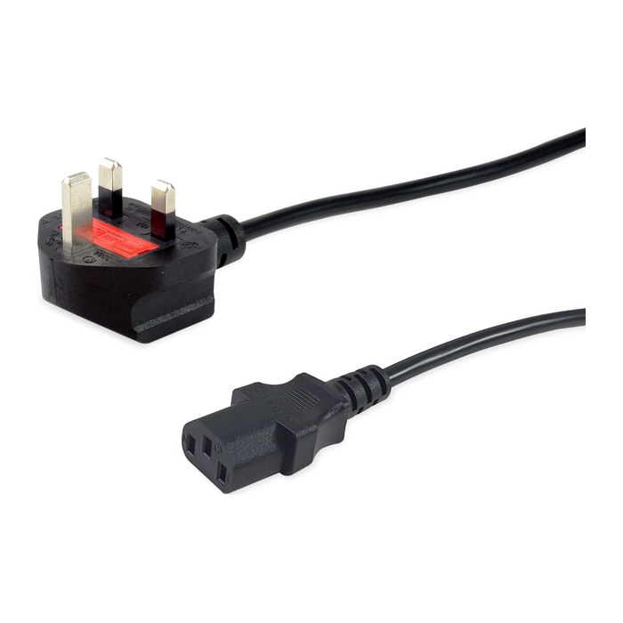 Equip Stromkabel UK-BS1363 ->C13 St/Bu schwarz 3.00m PVC Polybeutel