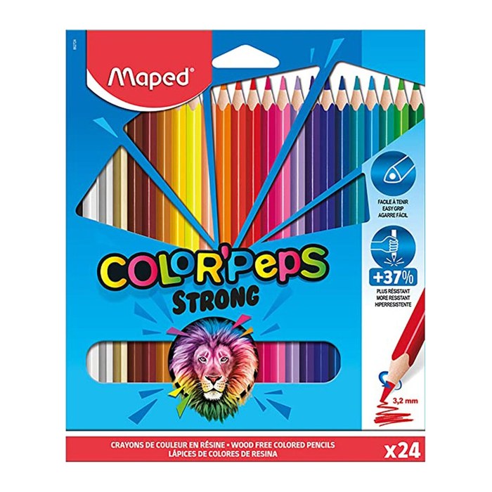 maped COLOR'PEPS STRONG Buntstifte farbsortiert, 24 St.