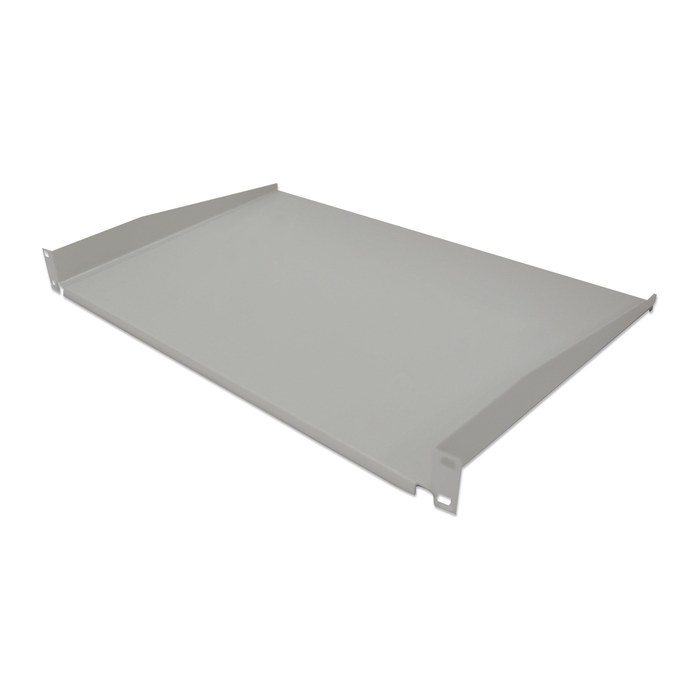 INTELLINET 19" Fachboden 350mm Frontmont. n. perforiert grau