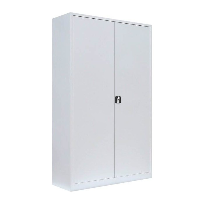 LÜLLMANN Stahlschrank 530370 lichtgrau 4 Fachböden 120,0 x 42,2 x 195,0 cm, aufgebaut, 1 St.