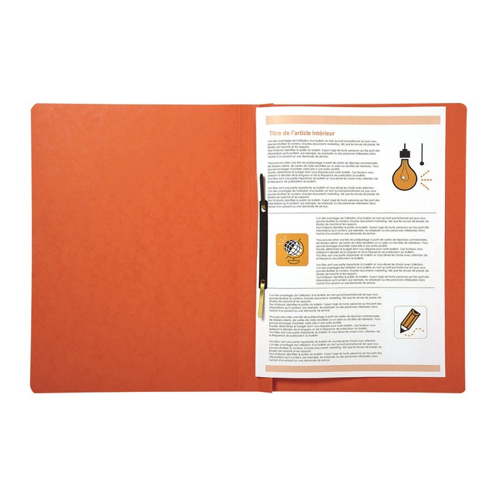 Exacompta Schnellhefter Karton orange DIN A4, 25 St.
