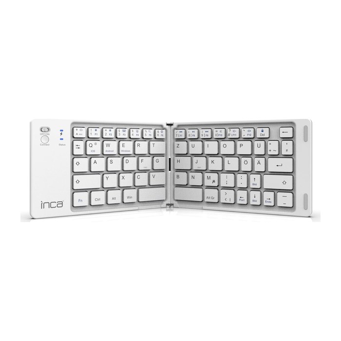 INCA Tastatur IBK-580BT BT5.0, Faltbar, schlank, USB-C