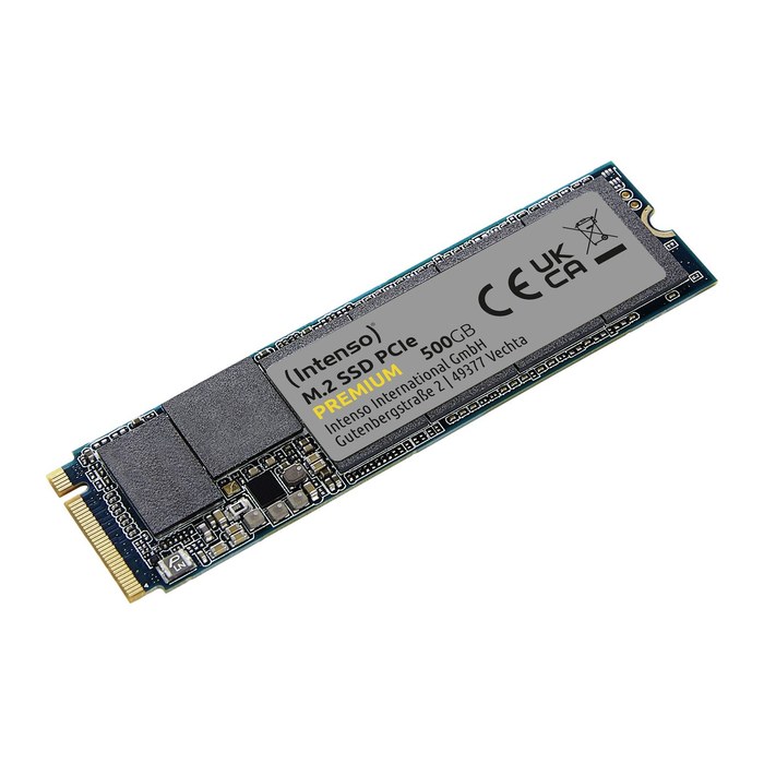 Intenso M.2 SSD PCIe Premium 500GB Gen.3x4 NVME 1.3 retail
