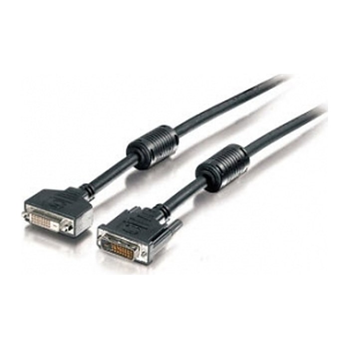 Equip DVI-D Kabel DL Erweiterung 1920x1200 St/Bu 1.80m sw Polybeutel