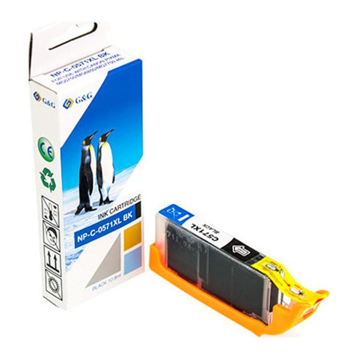 G&G Tinte komp. mit Canon CLI-571XLBK/ 0331C001 FotoSchwarz