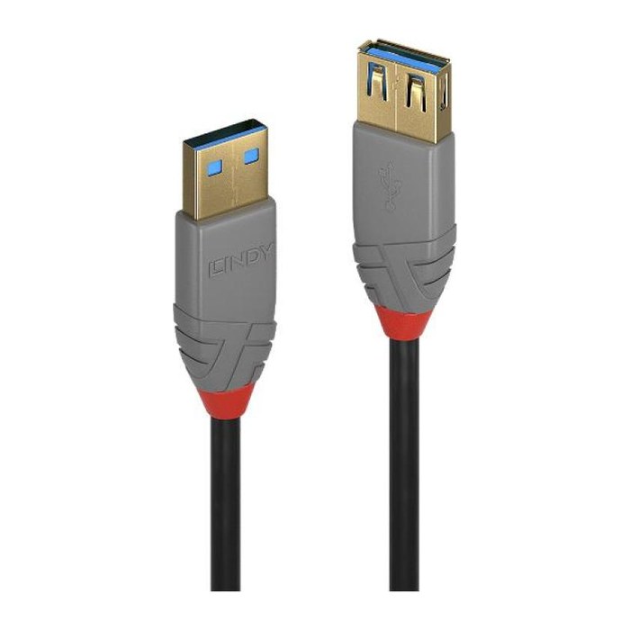 LINDY USB 3.0 Verlängerung Typ A/A Anthra Line M/F 1m