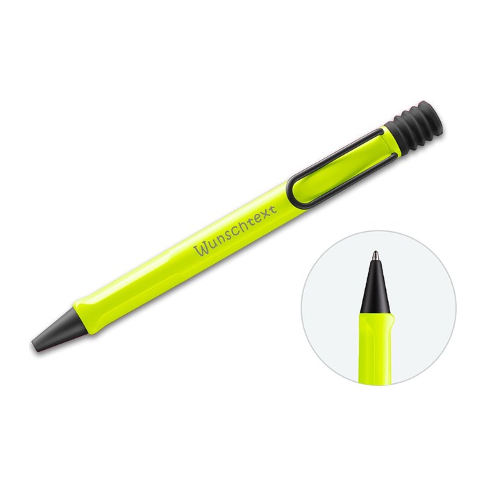 LAMY Kugelschreiber safari neongelb, Schreibfarbe: blau, 1 St.