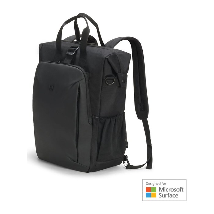 DICOTA Laptop-Rucksack Eco Dual GO für Microsoft Surface Kunstfaser schwarz bis 38,1 cm (15 Zoll)