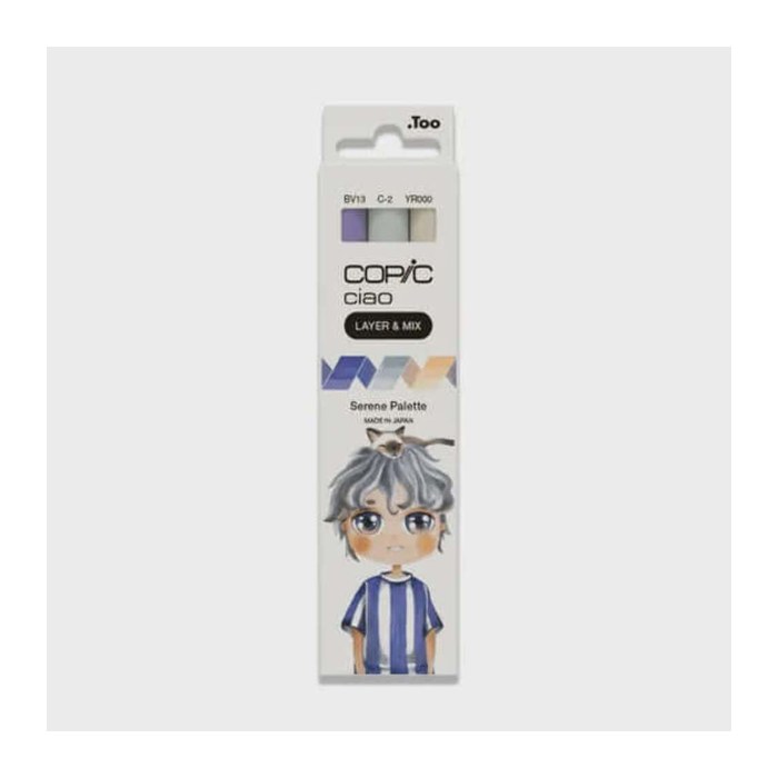 COPIC® Ciao Serene Palette Layoutmarker-Set farbsortiert 1,0 + 6,0 mm, 3 St.