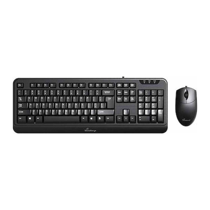 MediaRange MROS108 Tastatur-Maus-Set kabelgebunden schwarz