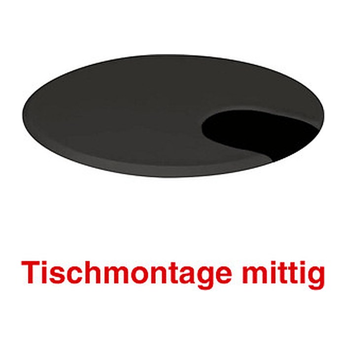 Kerkmann Move 1 Kabeldurchführung 6,0 cm schwarz