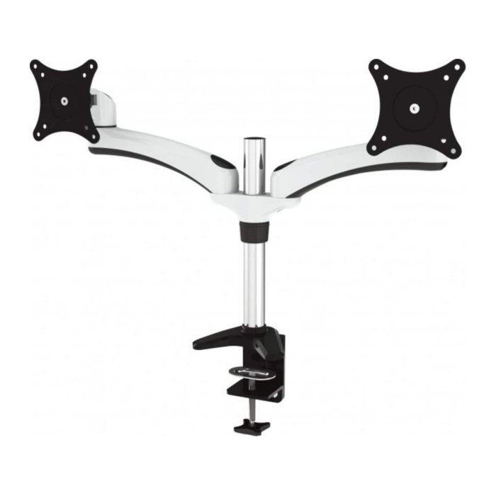 JENIMAGE Monitor-Halterung JI-ME220TK JI-ME220TK schwarz, weiß für 2 Monitore, Tischklemme