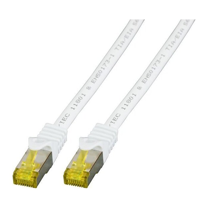 EFB RJ45 Patchkabel S/FTP Cat.6A LSZH Cat.7 Rohk. 1.50m weiß