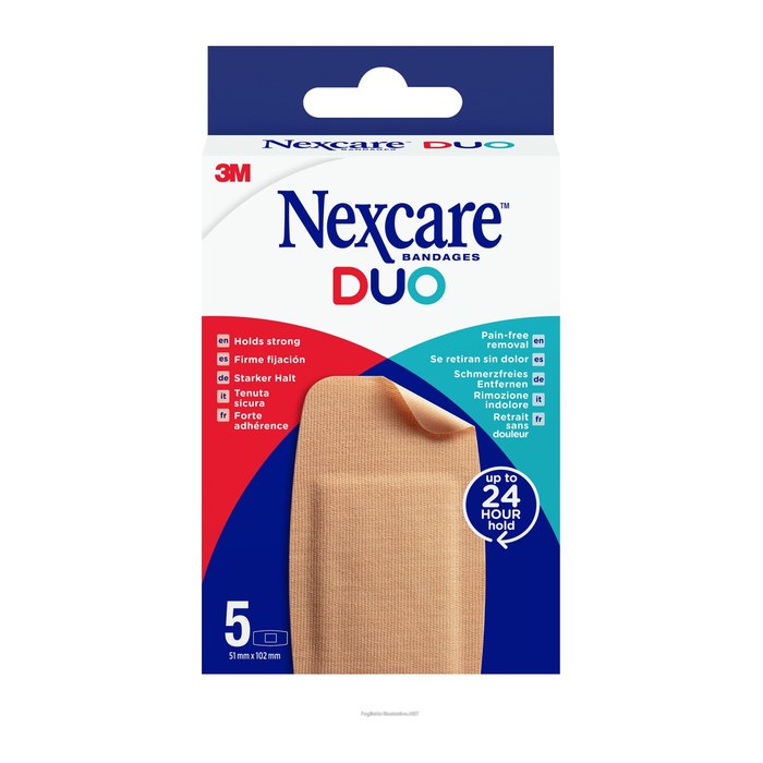 Nexcare™ Pflaster Duo MAXI N17-8-1M beige 5,1 x 10,2 cm, 5 St.
