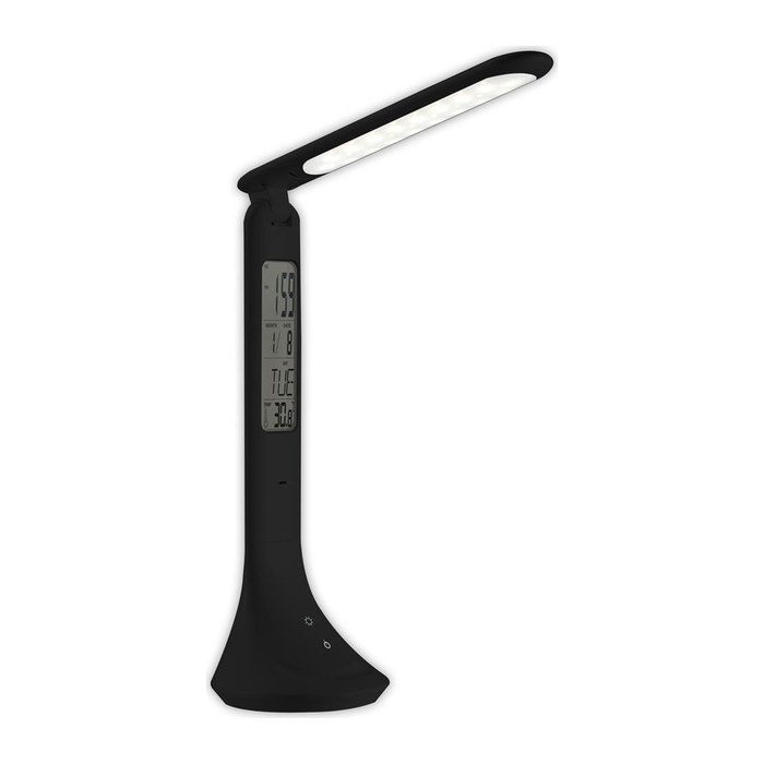 Avide LED Tischleuchte Kalender Schwarz 5W